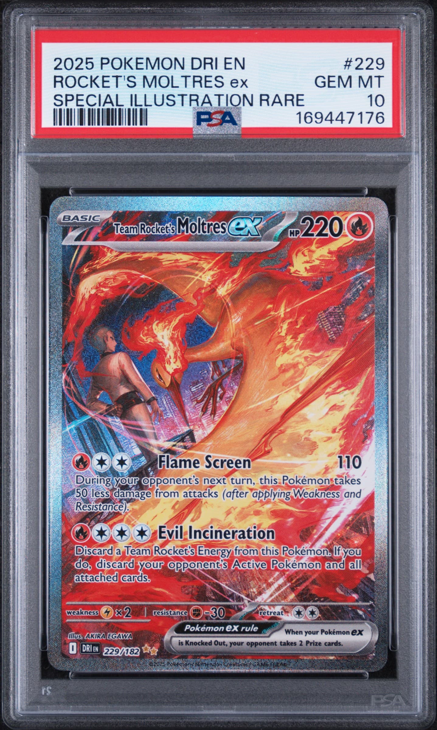 2025 Pokémon Destined Rivals - DRI EN #229 Rocket's Moltres ex